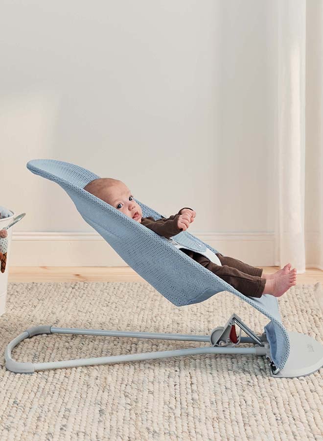 BABYBJORN هزاز بouncer Balance Soft، شبكة، أزرق سماوي/ أبيض - Image 3